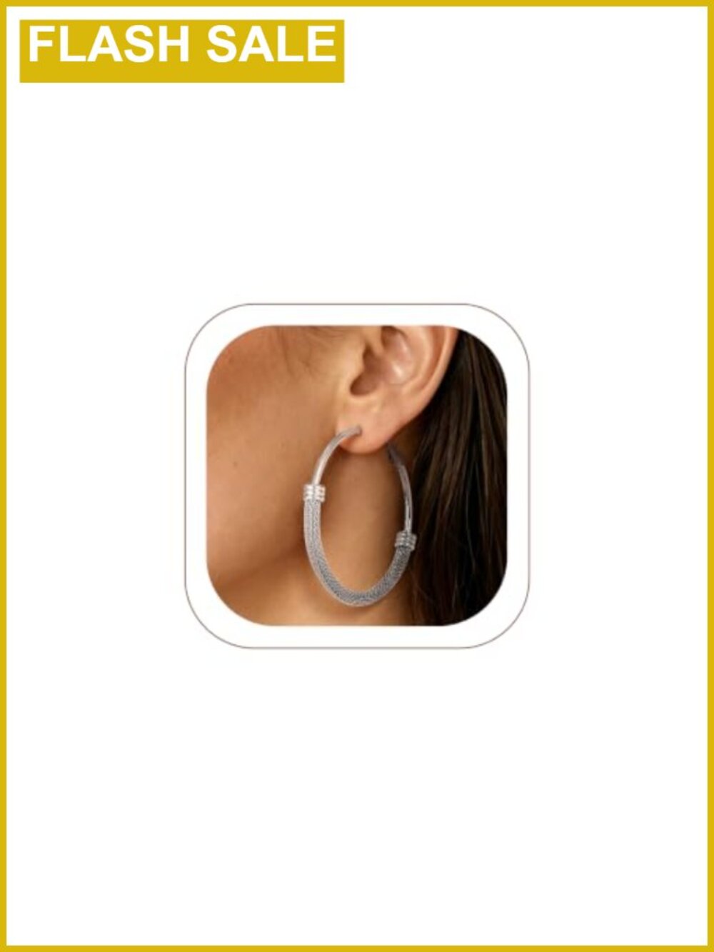 14K Gold Plated Stainless Steel Chunky Hoop Earrings